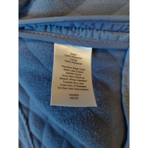 Talbots Quilted Vest Diamond Button Close Corduroy Collar Sz M Medium Lightweigh - Picture 7 of 8